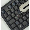 Наклейка на клавіатуру BestKey непрозора чорна, 76, помаранчевий (BKU13ORA/014) зображення 3