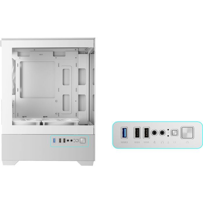 Корпус Gamdias AURA GC9M ARGB WH (4711514502534) изображение 8