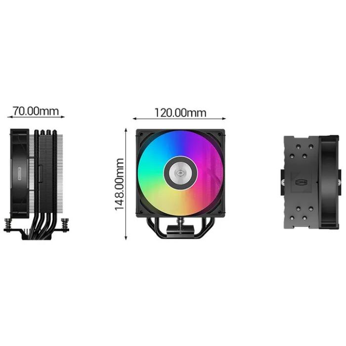 Кулер для процессора PcCooler RT400 ARGB BK изображение 8