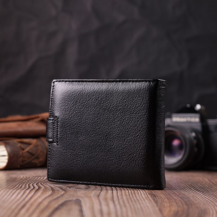 Гаманець ST Leather З натуральної шкіри Чорний (22553) зображення 10