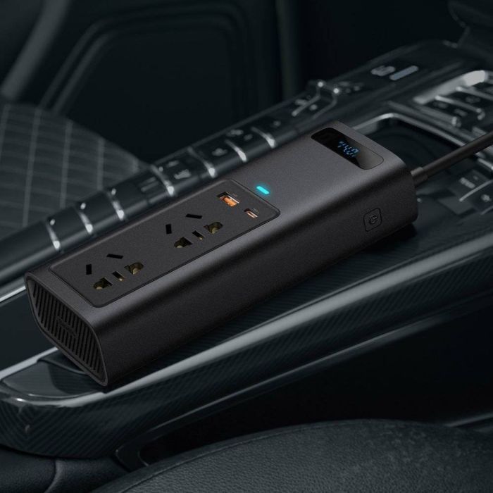Автомобільний інвертор 12V/220V 150W In-car Inverter, USB, Type-C, 0.4m Baseus (CRNBQ-A01) зображення 11