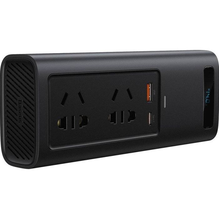 Автомобільний інвертор 12V/220V 150W In-car Inverter, USB, Type-C, 0.4m Baseus (CRNBQ-A01) зображення 2
