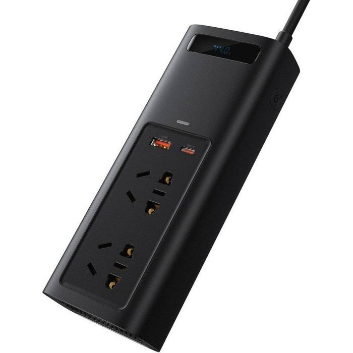 Автомобільний інвертор 12V/220V 150W In-car Inverter, USB, Type-C, 0.4m Baseus (CRNBQ-A01) зображення 4