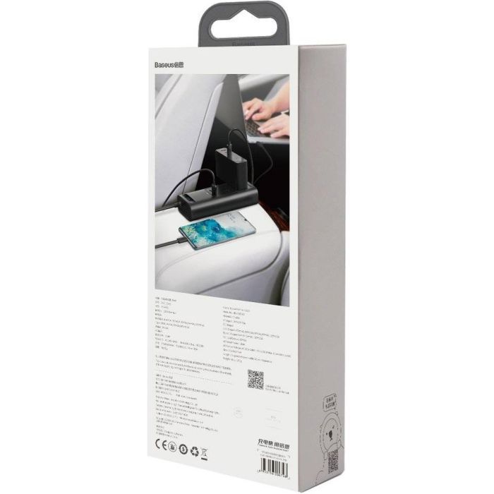 Автомобільний інвертор 12V/220V 150W In-car Inverter, USB, Type-C, 0.4m Baseus (CRNBQ-A01) зображення 6