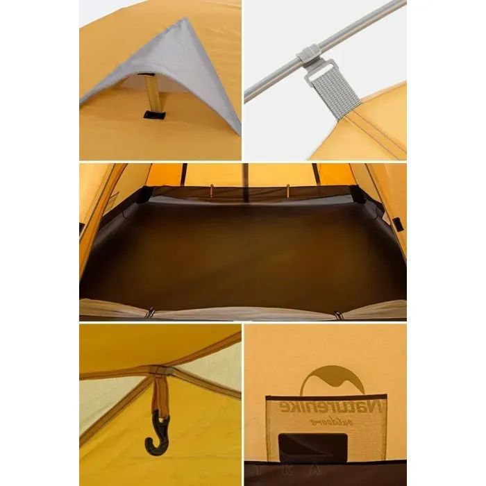 Палатка Naturehike двомісний P-Series CNK2300ZP028 сірий (6976023920509) изображение 3