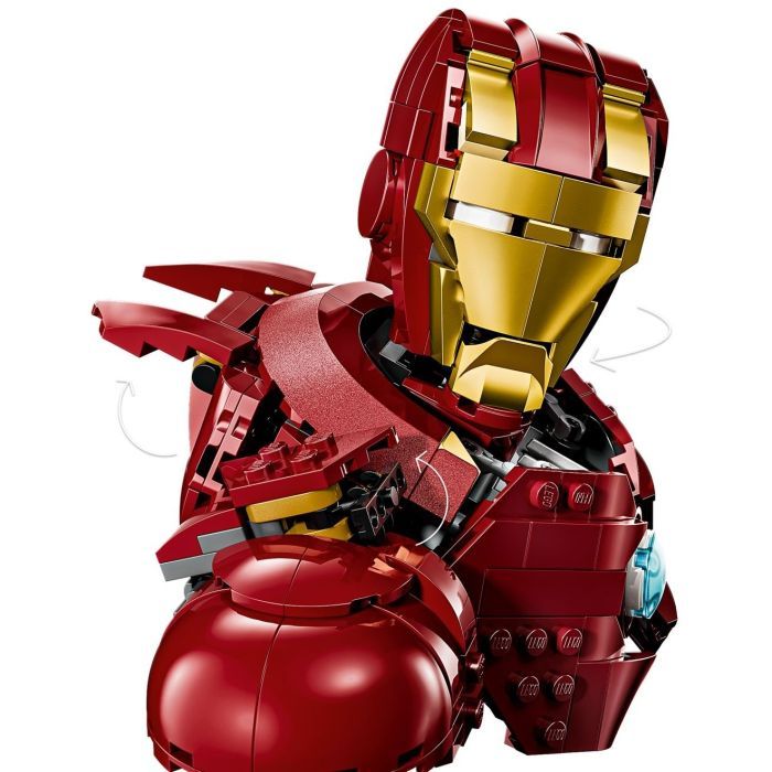 Конструктор LEGO Marvel Погруддя Залізної Людини MK4 (76327) зображення 3