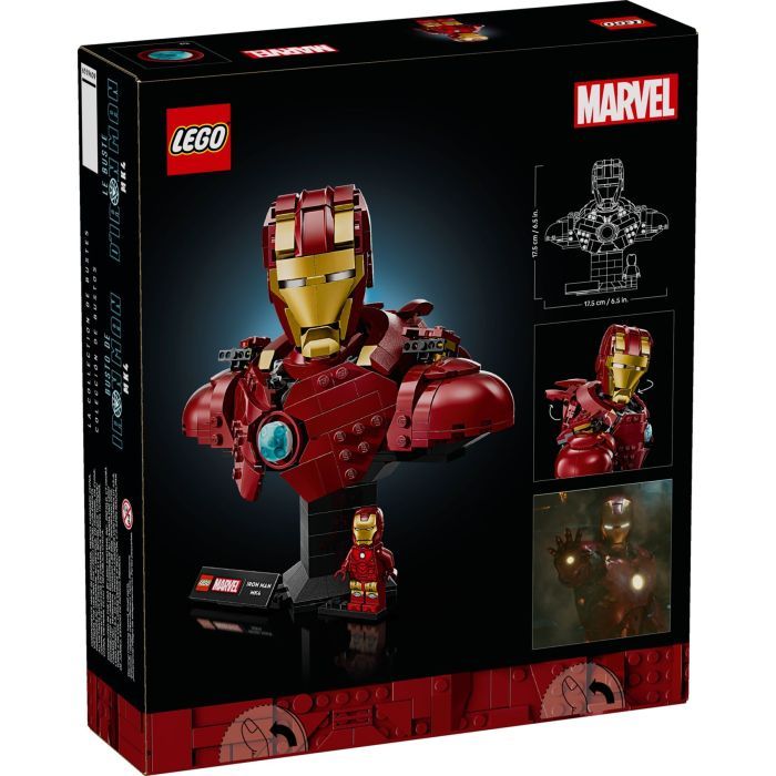 Конструктор LEGO Marvel Погруддя Залізної Людини MK4 (76327) зображення 7