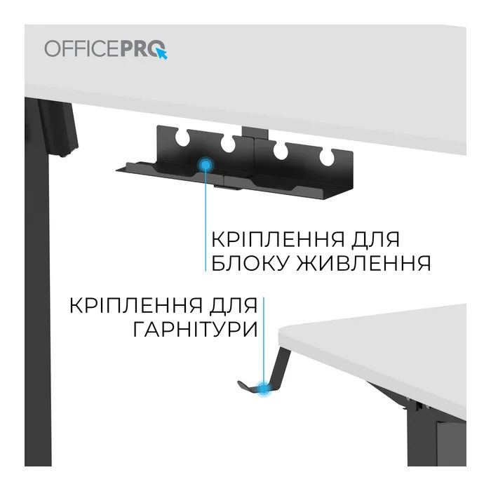 Комп'ютерний стіл OfficePro ODE1260LW Wood/Black (ODE1260LW) зображення 9