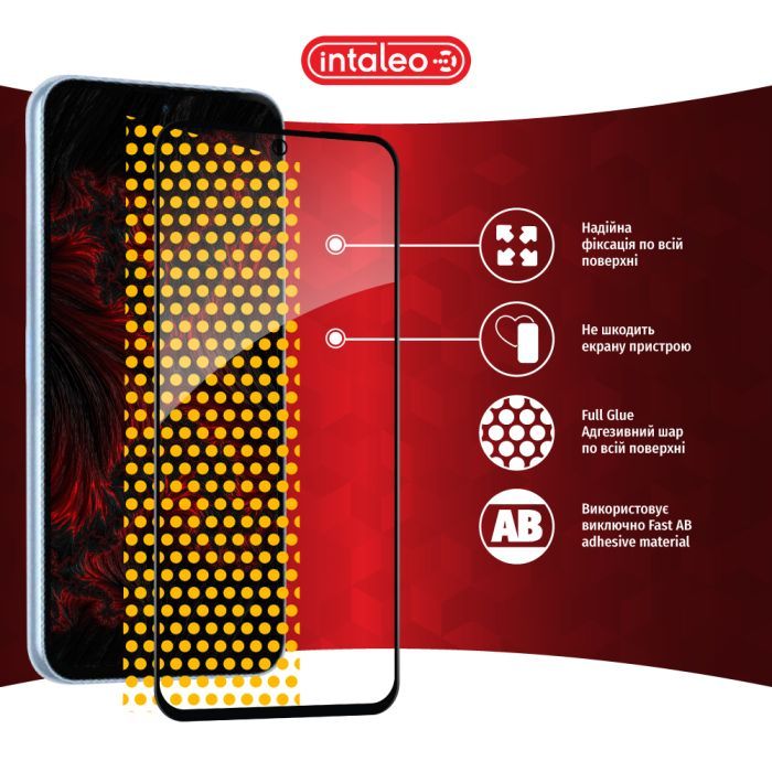 Стекло защитное Intaleo Full Glue Samsung A54 5G Black (1283126559891) изображение 7