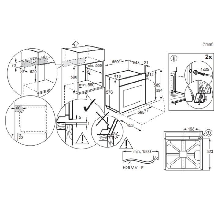 Духова шафа Electrolux LOE8F38S зображення 5