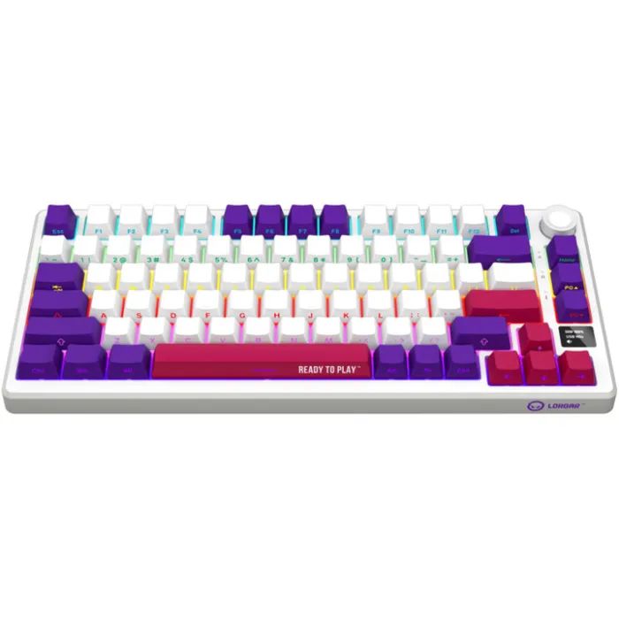 Клавіатура Lorgar KBP7075W Pro RGB Wireless/Bluetooth/USB UA Beige (LRG-KBP7075W-RT-US)
