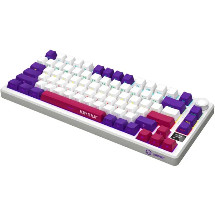 Клавиатура Lorgar KBP7075W Pro RGB Wireless/Bluetooth/USB UA Black/yellow (LRG-KBP7075W-YL-US) изображение 2