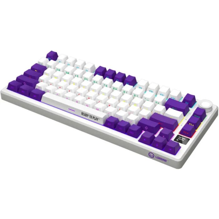 Клавіатура Lorgar KBP7075W Pro RGB Wireless/Bluetooth/USB UA Beige (LRG-KBP7075W-RT-US) зображення 4