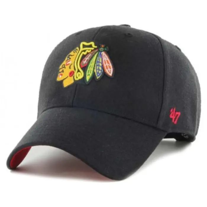 Кепка 47 Brand MVP Chiacgo Blackhawks Ballpark S BLPMS04WBP-BKB Чорна (198052484746)