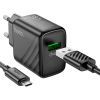 Зарядное устройство HOCO CS21A Rich USB QC3.0 + cable USB to Micro 5P Black (6942007609890) изображение 4