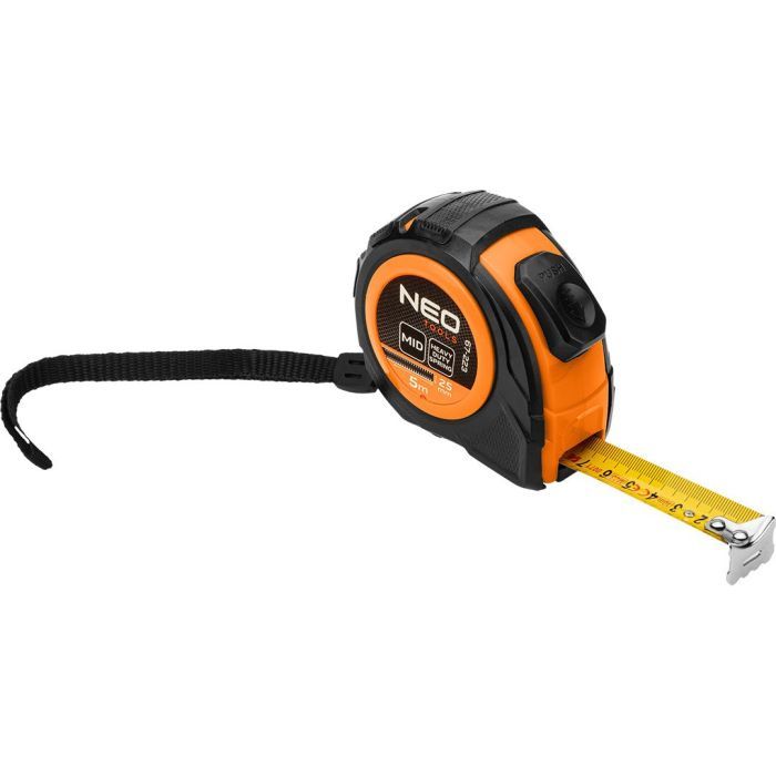 Рулетка Neo Tools 5мx25мм, с фиксатором сматывания (67-223)