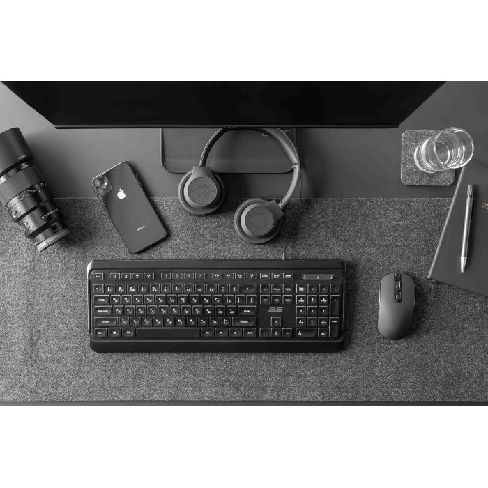 Клавіатура 2E 2E KS120 USB-A Black (2E-KS120UB_UA) зображення 8