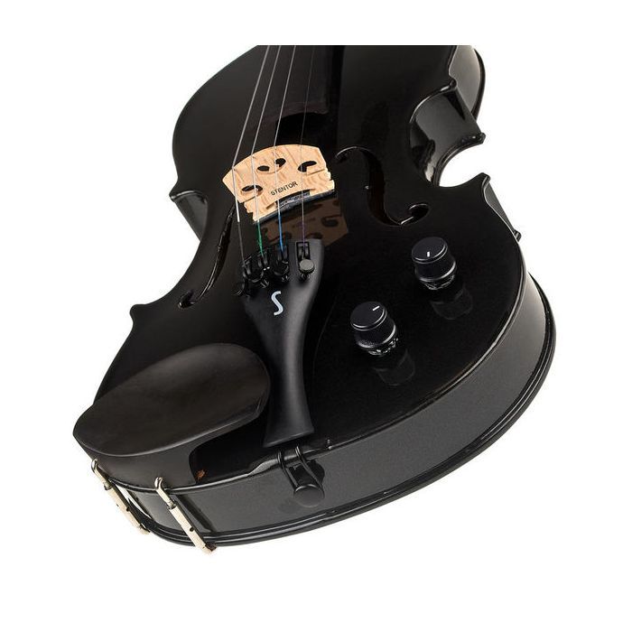 Скрипка Stentor Harlequin Electric Violin Outfit 4/4 Black (1515ABK) изображение 4