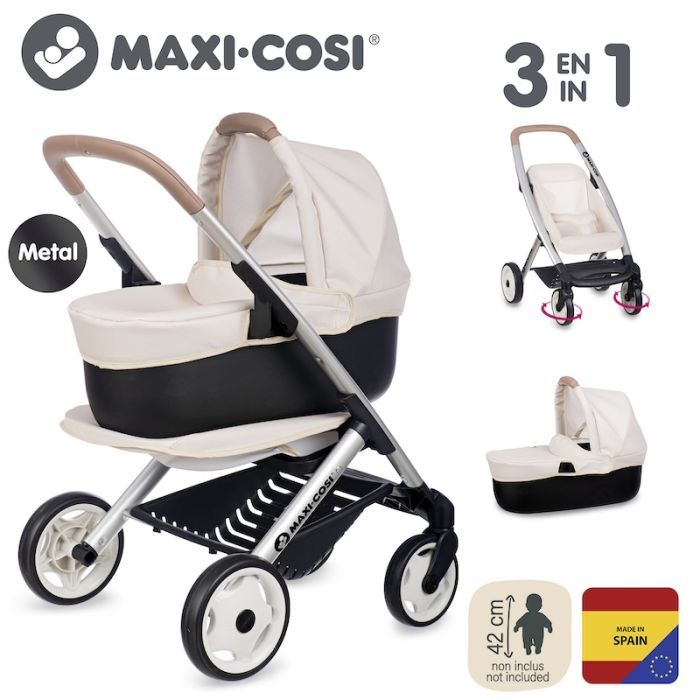 Коляска для ляльок Smoby Maxi-Cosi 3 в 1. Айворі зі знімною люлькою, 55 x 39 x 64 см, 3+ (7600253122) зображення 7