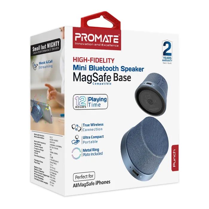 Акустическая система Promate Punch 3 Вт Navy (punch.navy) изображение 9