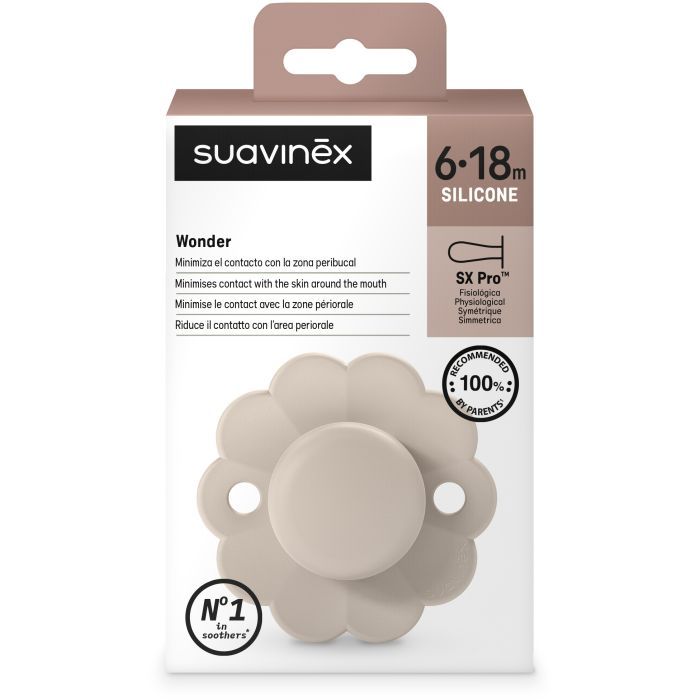 Пустышка Suavinex Wonder фізіологічна, 6-18 місяців, світло-блакит (308387) изображение 3