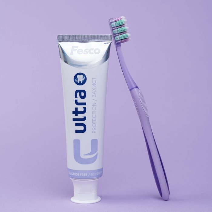 Зубна щітка Fesco Ultra Multi Brush Soft Фіолетова (4820204702106) зображення 7