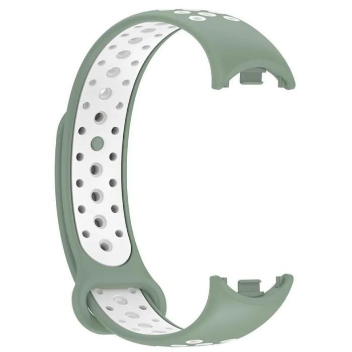 Ремінець до фітнес браслета BeCover Vents Style для Xiaomi Mi Smart Band 10 Black-Green (713629) зображення 5