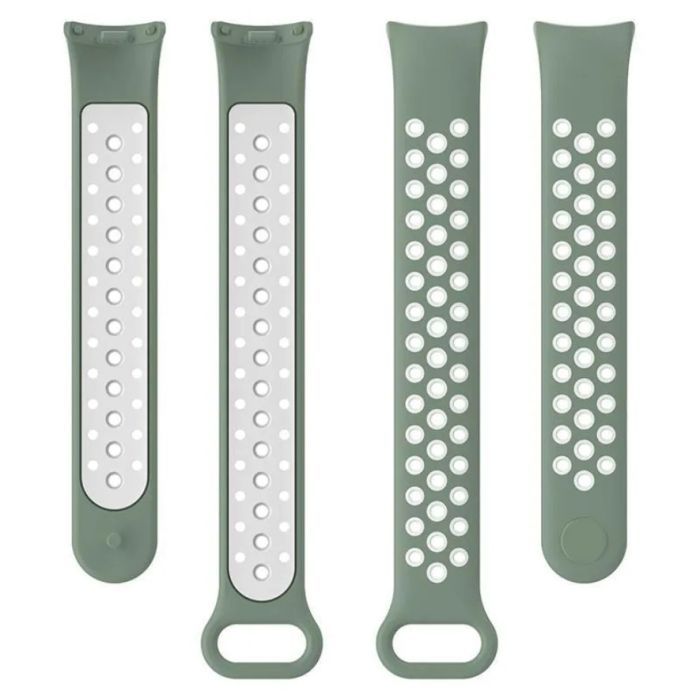 Ремінець до фітнес браслета BeCover Vents Style для Xiaomi Mi Smart Band 10 Black-Green (713629) зображення 6
