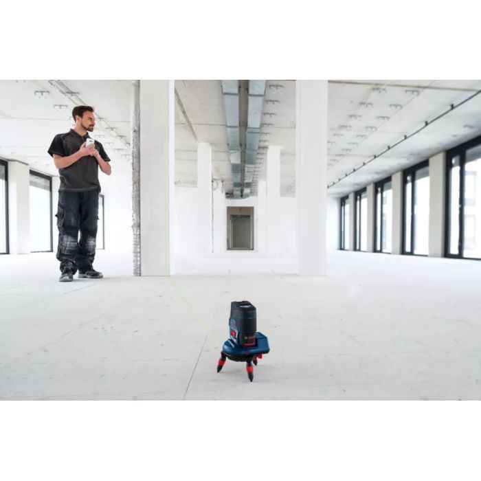 Штатив для нивелира Bosch Professional RM3, 35х63х120мм, поворотный, пульт, 0.5кг (0.601.092.800) изображение 4