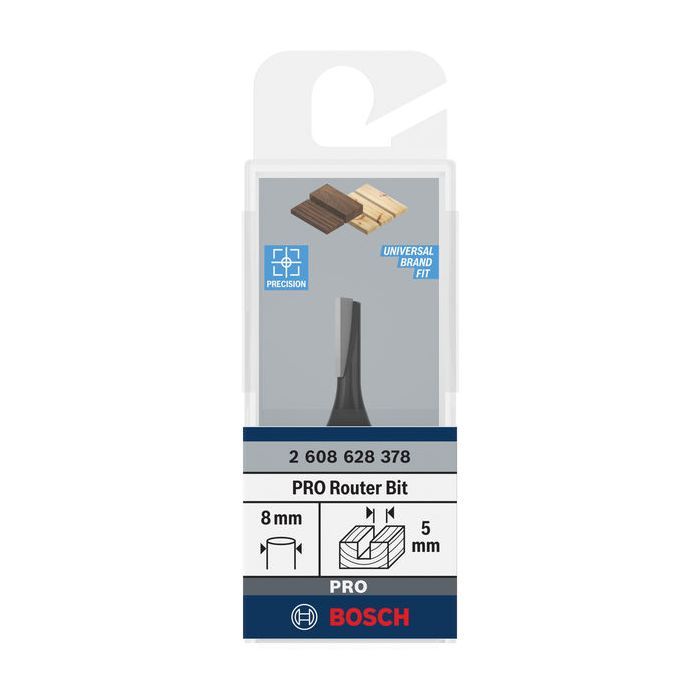 Фреза Bosch Professional пазова з одним лезом, Std, S8, D3, L8 (2.608.628.376) зображення 2