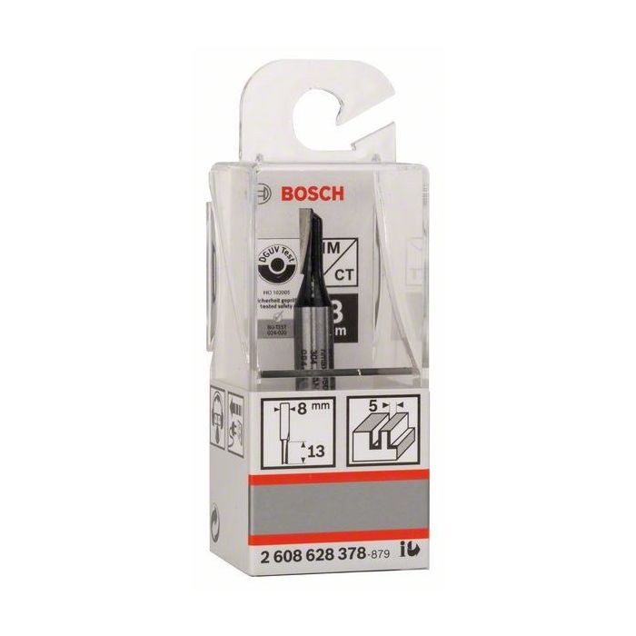 Фреза Bosch Professional паз с одним лезвием, Std, S8, D5, L12.7 (2.608.628.378) изображение 6