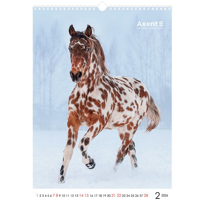 Календар Axent настінний А3 2026 р. Horses (8804-26-3-A) зображення 3