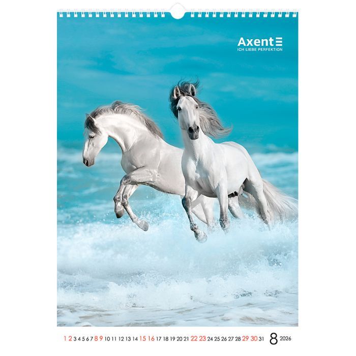 Календар Axent настінний А3 2026 р. Horses (8804-26-3-A) зображення 9