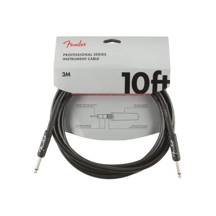 Инструментальный кабель Fender Cable Professional Series 10' Black (228458)