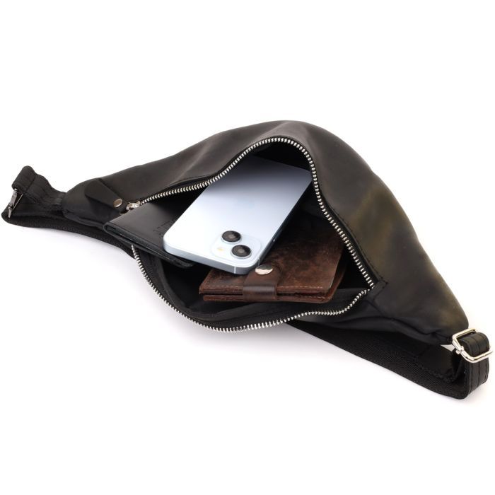 Сумка Shvigel Из натуральной кожи Черная (23138) изображение 8