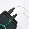 Дата кабель USB 2.0 AM to USB-C 1.0m 3A silicone black+white HOCO (6931474711915) изображение 2