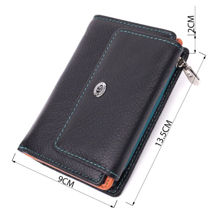 Гаманець ST Leather З натуральної шкіри Чорний (22501) зображення 3