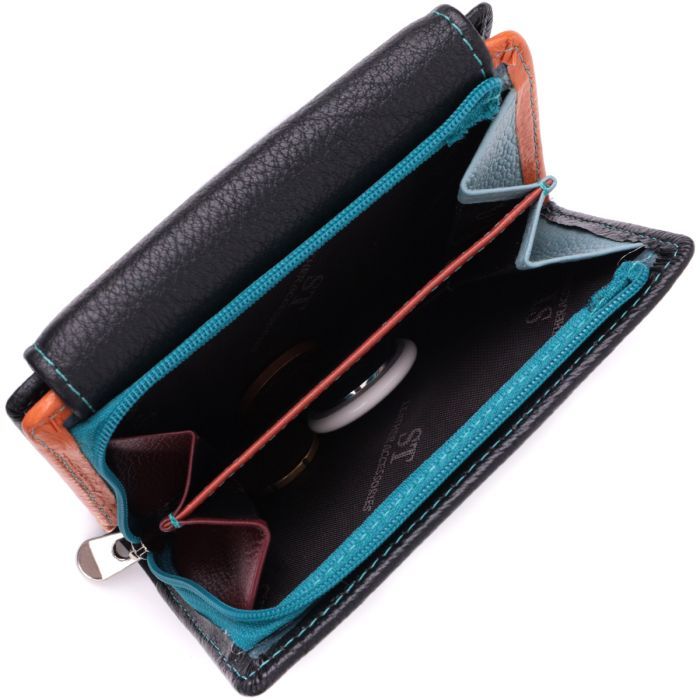 Гаманець ST Leather З натуральної шкіри Чорний (22501) зображення 7