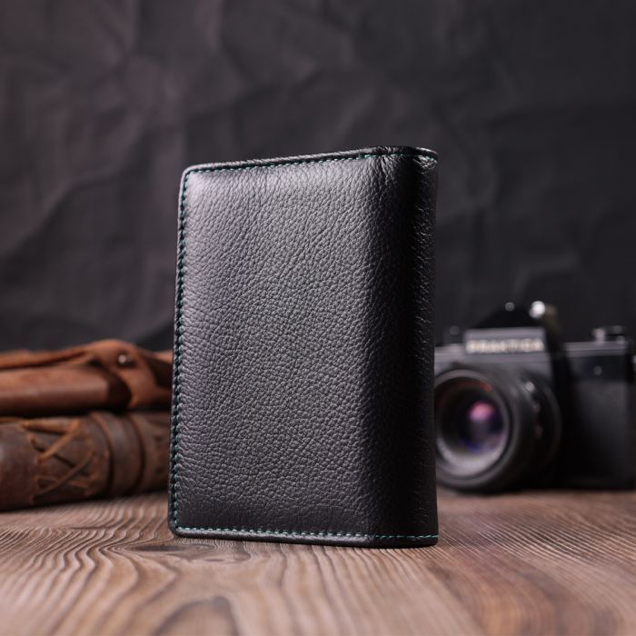 Гаманець ST Leather З натуральної шкіри Чорний (22501) зображення 9