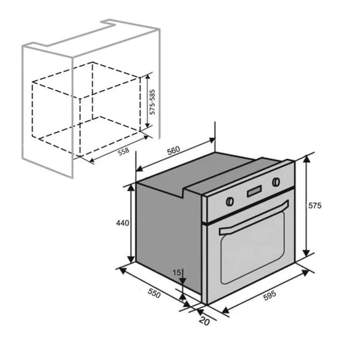 Духова шафа KUMTEL A68-SF3 (MT) BLACK зображення 8