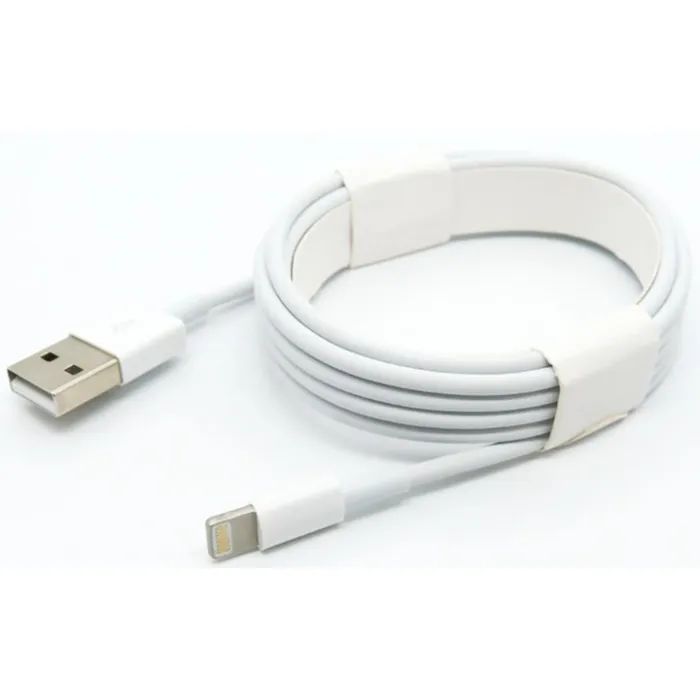 Дата кабель USB 2.0 AM to Lightning 1.0m white Dengos (CBL-001)