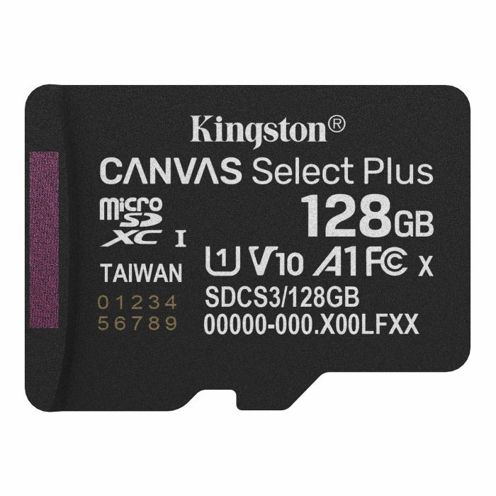 Карта пам'яті Kingston 64GB microSDXC class 10 UHS-I V10 A1 Canvas Select Plus (SDCS3/64GBSP)