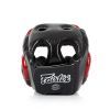 Боксерский шлем Fairtex HG13 Black/Red M (HG13_M_Black/Red) изображение 4