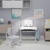 Парта зі стільцем Evo-kids (стол+стул+полка+лампа) Gray (BD-20 G) зображення 3