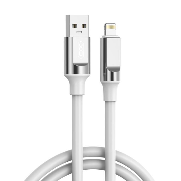 Дата кабель USB 2.0 AM to Lightning 1.0m 6A silicone black XO (NB251_L_Black)