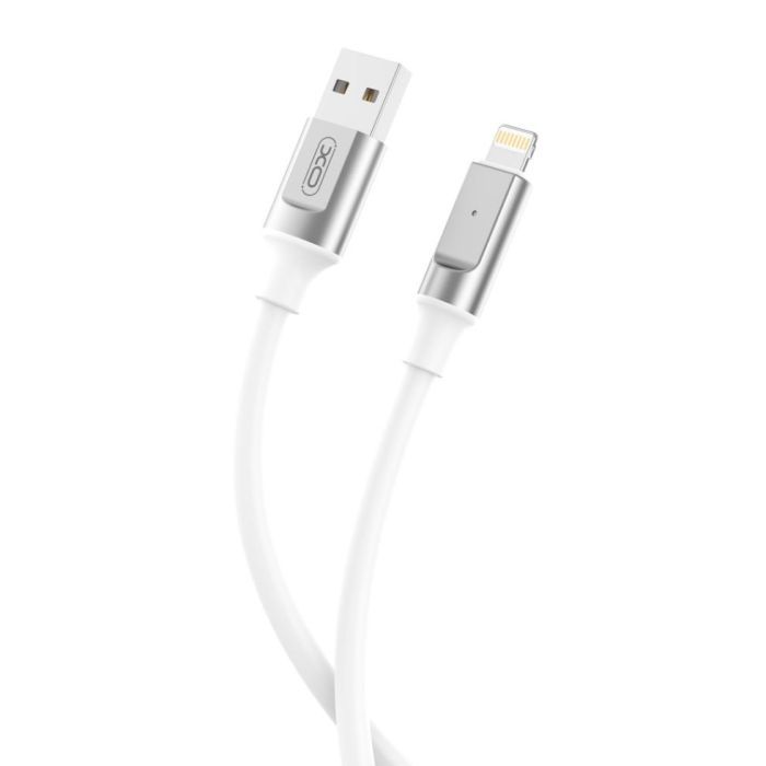 Дата кабель USB 2.0 AM to Lightning 1.0m 6A silicone black XO (NB251_L_Black) зображення 2