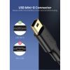 Дата кабель USB 2.0 AM to Mini 5P 1.5m US132 black Ugreen (10385) зображення 4
