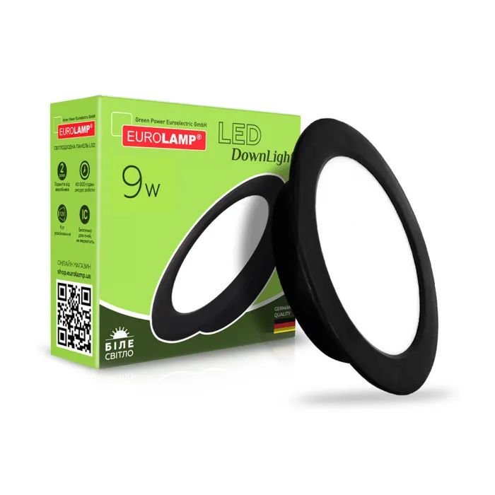 Светильник Eurolamp LED 9W 4000K (LED-DLR-9/4(new)(black)) изображение 2