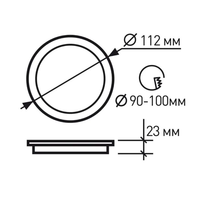 Светильник Eurolamp LED 9W 4000K (LED-DLR-9/4(new)(black)) изображение 3