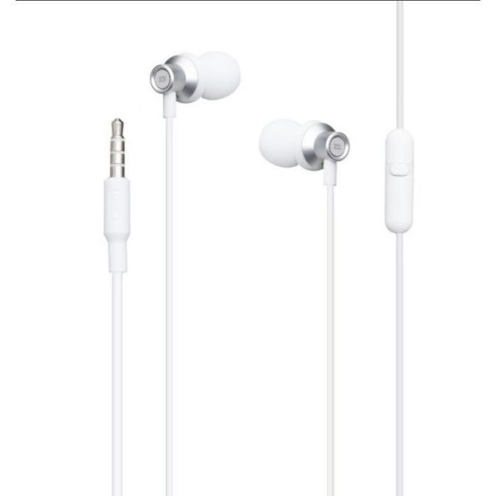Наушники XO EP15 In-ear Metal Earphone 1.2 м White (6920680866175)